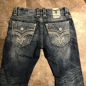 Men’s Rock Revival jeans size 33.